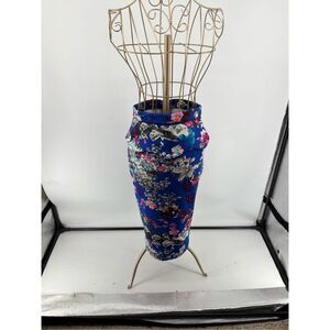 Bebe blue diesel peplum scuba skirt size XS